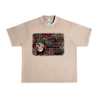 French Oak I'm so freaking merry skeleton messy bun Urban Heavy Tee - NancyCooperArtShop
