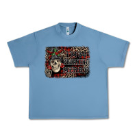 Pebble Blue I'm so freaking merry skeleton messy bun Urban Heavy Tee - NancyCooperArtShop