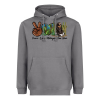 Peace Love Malayan Sun Bear Heavyweight Hoodie | Teevron