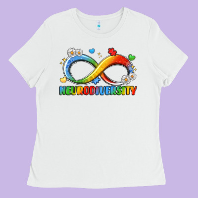 Neurodiversity Ladies Tee Designed By Lillyallendesigns