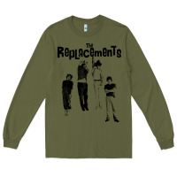 Army Green hanging with the replacements Long Sleeve Tee - tuanDangUi