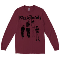Burgundy hanging with the replacements Long Sleeve Tee - tuanDangUi