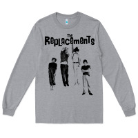 Heather Grey hanging with the replacements Long Sleeve Tee - tuanDangUi