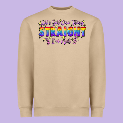 Let's Get One Thing Straight I'm Not Heavyweight Sweatshirt Designed By Fadigitalartstudio