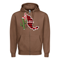Chestnut Merry Christmas Zipper Hoodie - CowhideDigitalArt