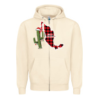 Sandshell Merry Christmas Zipper Hoodie - CowhideDigitalArt