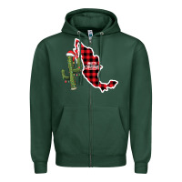 Sports Green Merry Christmas Zipper Hoodie - CowhideDigitalArt