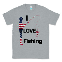 Heather Grey I love fishing Classic Tee - Bettercallsaul