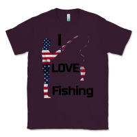 Plum I love fishing Classic Tee - Bettercallsaul