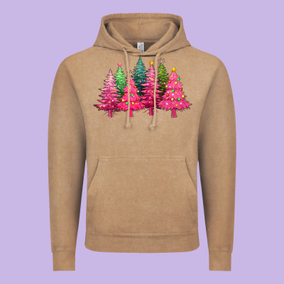 Christmas Tress With Lights Vintage Hoodie Designed By Texasbilliewilder