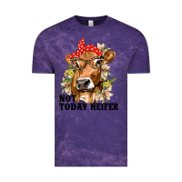Cloud Purple Cute Heifer Vintage Tee - texasbilliewilder