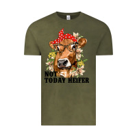 Vintage Olive Cute Heifer Vintage Tee - texasbilliewilder