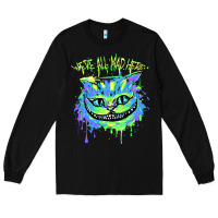 Black colorul chesire Long Sleeve Tee - tuanDangUi