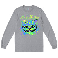 Heather Grey colorul chesire Long Sleeve Tee - tuanDangUi