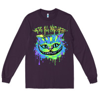 Plum colorul chesire Long Sleeve Tee - tuanDangUi