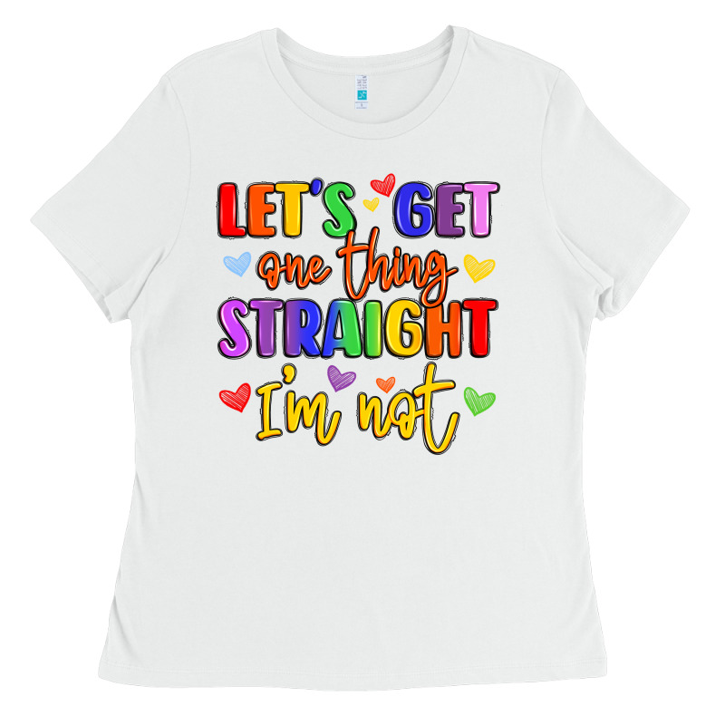 Celebrate Pride With Colorful Text Ladies Tee by LillyAllenDesigns | Teevron