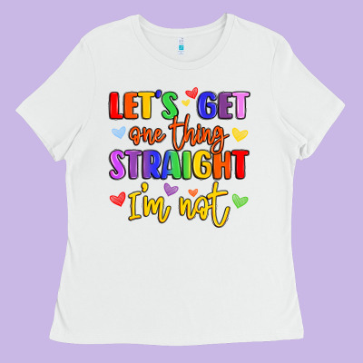 Celebrate Pride With Colorful Text Ladies Tee Designed By Lillyallendesigns