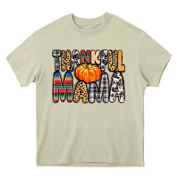 Mossy Thankful Mama Heavy Core Tee - MaliasSmallBusiness