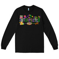 Black interpreter mardi gras Long Sleeve Tee - CowGirlArtShop