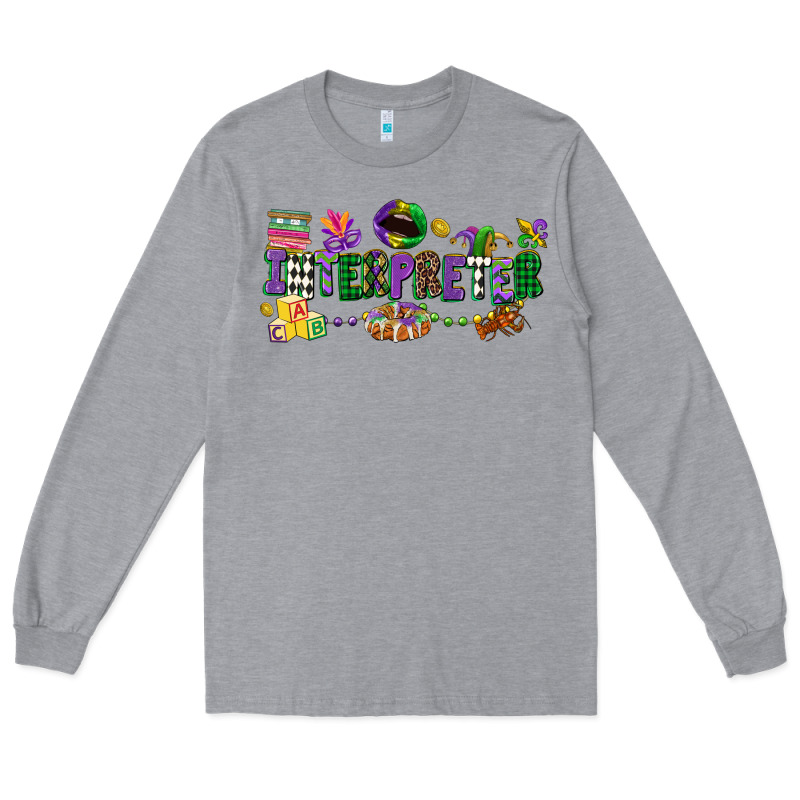 Interpreter Mardi Gras Long Sleeve Tee by CowGirlArtShop | Teevron