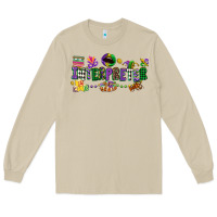 Mushroom interpreter mardi gras Long Sleeve Tee - CowGirlArtShop