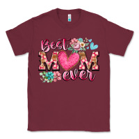Burgundy best mom ever Classic Tee - RacoonDesign