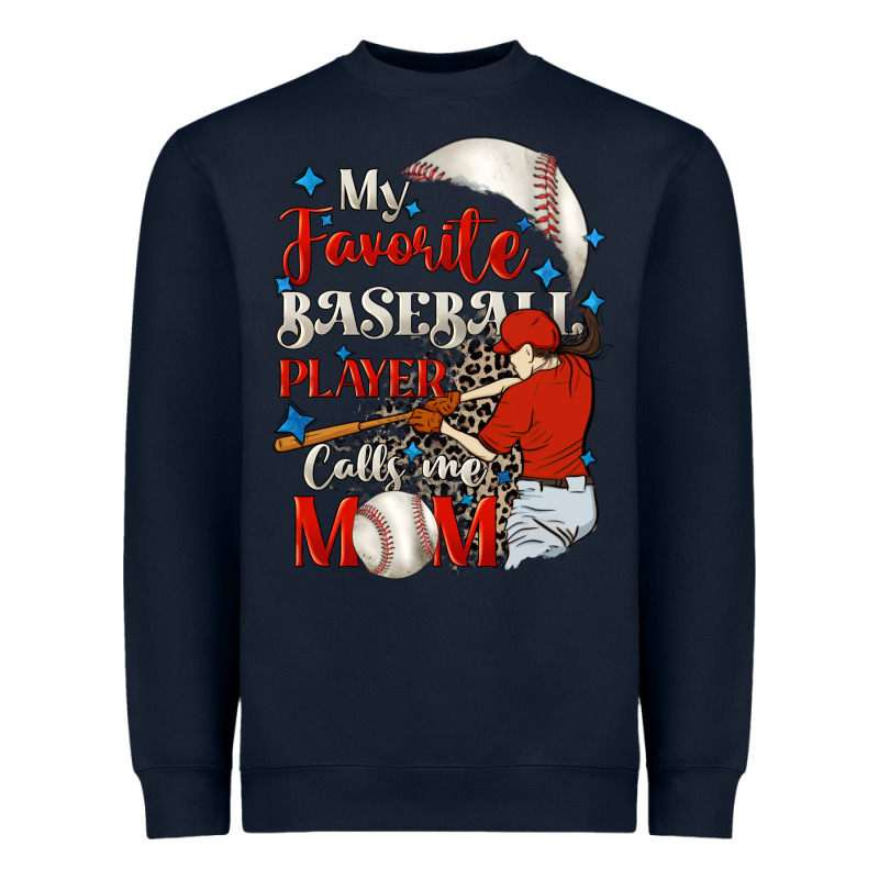 My Favorite Baseball Player Calls Me Mom Heavyweight Sweatshirt by FaDigitalArtStudio | Teevron