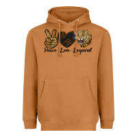 Meerkat Peace Love Lion Head Heavyweight Hoodie - LillyAllenDesigns