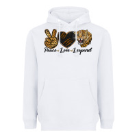 White Peace Love Lion Head Heavyweight Hoodie - LillyAllenDesigns