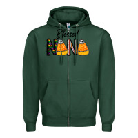 Sports Green Blessed nana Zipper Hoodie - CowhideDigitalArt