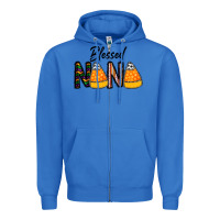 True Royal Blessed nana Zipper Hoodie - CowhideDigitalArt