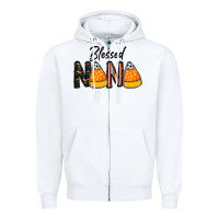 White Blessed nana Zipper Hoodie - CowhideDigitalArt