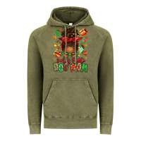 Vintage Olive santas favorite dog mom afro messy bun Vintage Hoodie - texasbilliewilder