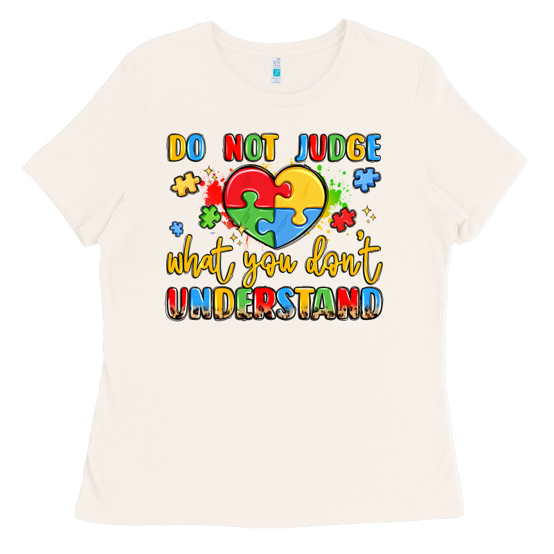 Puzzle Heart Inclusivity Message Ladies Tee by LillyAllenDesigns | Teevron