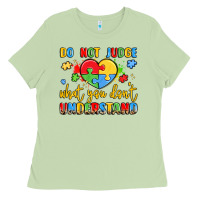 Matcha puzzle heart inclusivity message Ladies Tee - LillyAllenDesigns