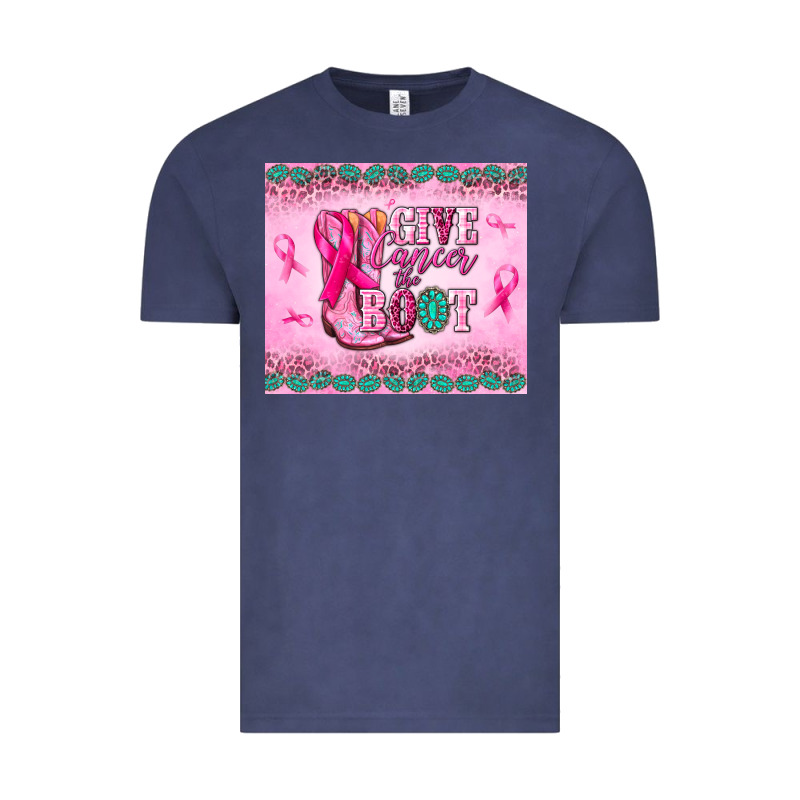 Give Cancer The Boot Vintage Tee by NancyCooperArtShop | Teevron