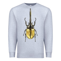 Heather Grey hercules beetle Premium Sweatshirt - LillyAllenDesigns