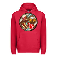 Cardinal american football round earrings Premium Hoodie - BundleAndBundleShop