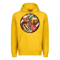 Lemon american football round earrings Premium Hoodie - BundleAndBundleShop