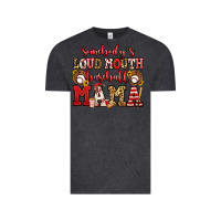 Vintage Black somebody's loud mouth baseball mama Vintage Tee - Jasminsmagicworld