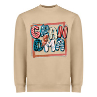 Mushroom 4th of July grandma with lightning bolt Heavyweight Sweatshirt - FaDigitalArtStudio