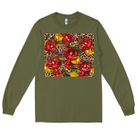 Army Green mardi gras crawfish Long Sleeve Tee - CowGirlArtShop
