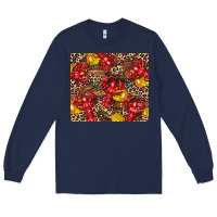 Navy mardi gras crawfish Long Sleeve Tee - CowGirlArtShop