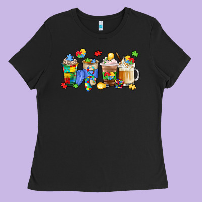 Image Title Puzzlethemed Beverages And Accessories Ladies Tee Designed By Lillyallendesigns