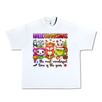 White hallothanksmas its the most wonderful time of the Urban Heavy Tee - texasbilliewilder