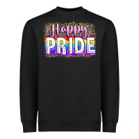 Black Happy pride Heavyweight Sweatshirt - FaDigitalArtStudio