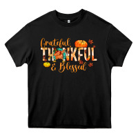 Black grateful thankful and blessed Heavy Core Tee - MaliasSmallBusiness