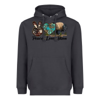 Smoke Peace lLve Bison Heavyweight Hoodie - LillyAllenDesigns