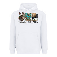 White Peace lLve Bison Heavyweight Hoodie - LillyAllenDesigns