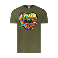 Vintage Olive love needs no words Vintage Tee - NancyCooperArtShop